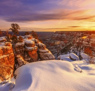 Grand canyon in th winter