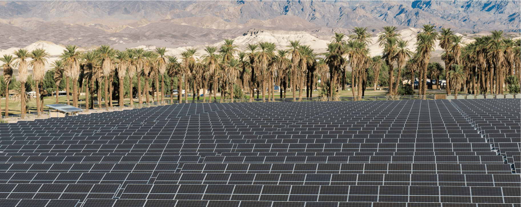 Solar panel farm